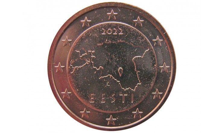 Эстония 1 евро цент 2022 г.