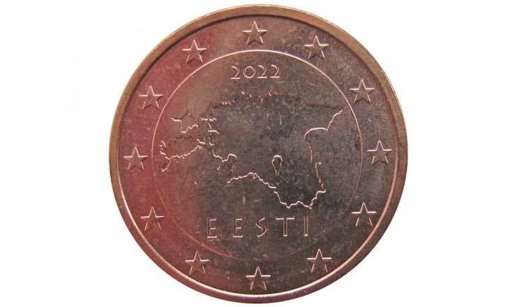 Эстония 5 евро центов 2022 г.