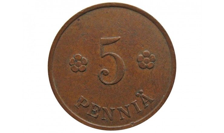 Финляндия 5 пенни 1932 г.