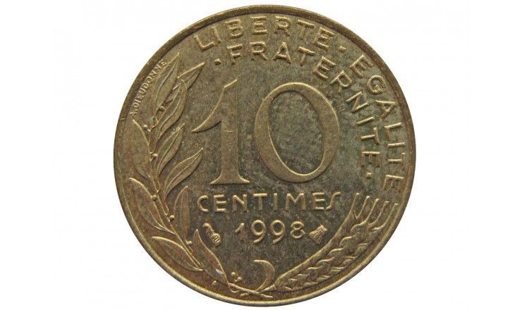 Франция 10 сантимов 1998 г.