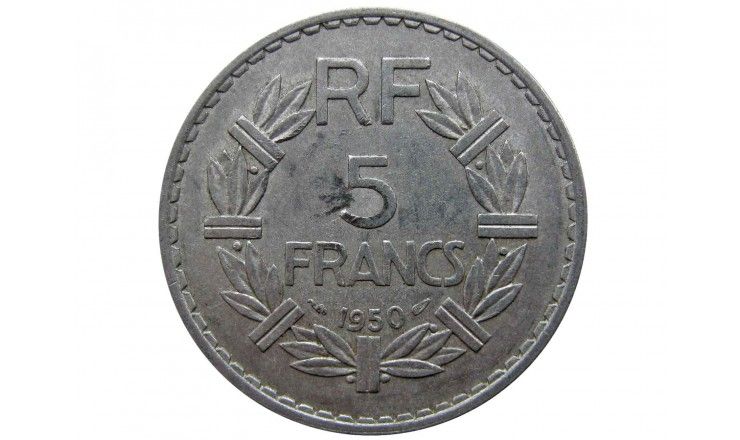 Франция 5 франков 1950 г.