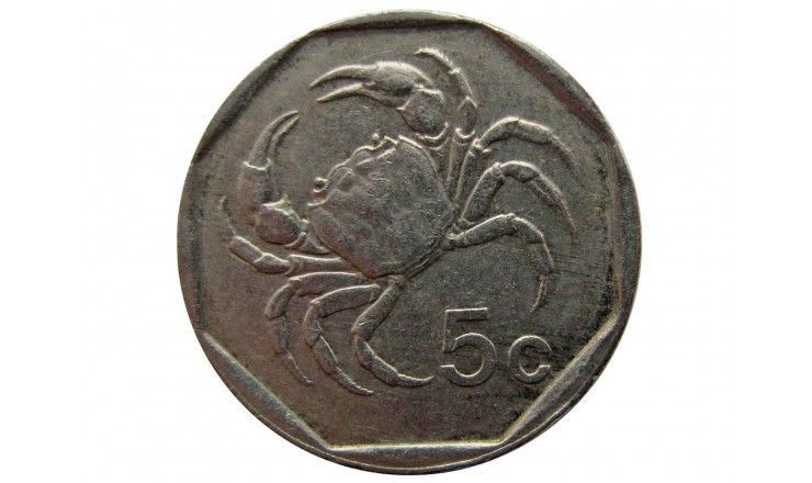 Мальта 5 центов 1991 г.