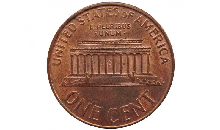 США 1 цент 1995 г. D