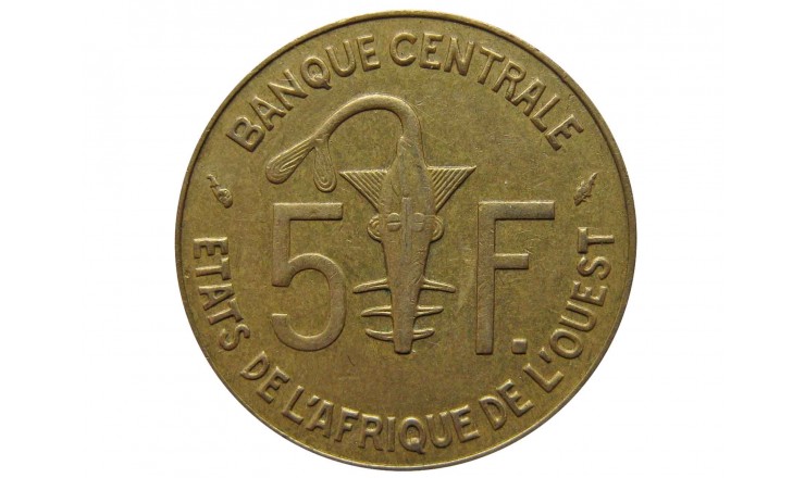 Западно-Африканские штаты 5 франков 1991 г.
