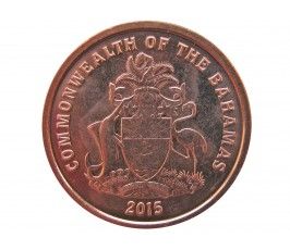 Багамы 1 цент 2015 г.