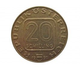 Австрия 20 шиллингов 1991 г. (200 лет Епархии в Линце)