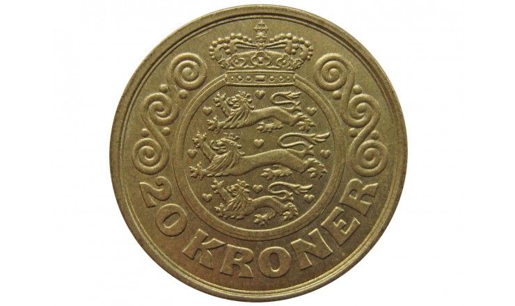 Дания 20 крон 1990 г.