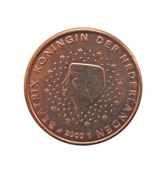 Нидерланды 1 евро цент 2000 г.
