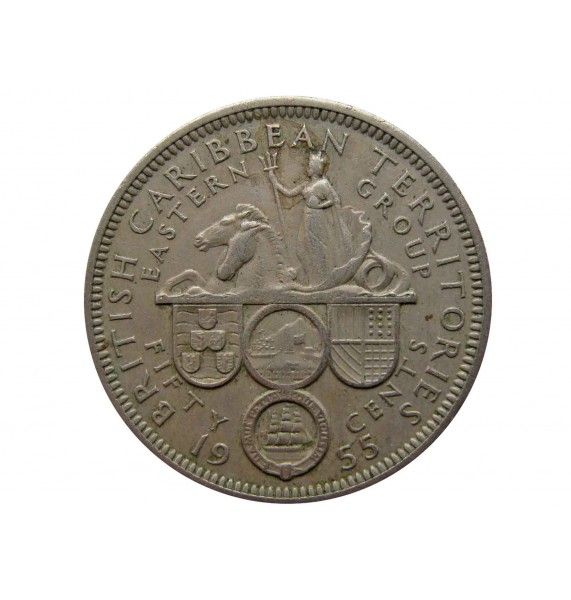 Восточно-Карибские территории 50 центов 1955 г.