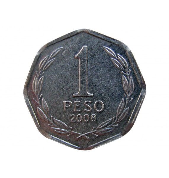 Чили 1 песо 2008 г.