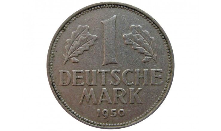 Германия 1 марка 1950 г. D