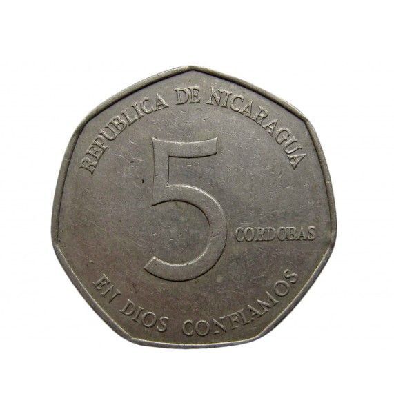 Никарагуа 5 кордоба 1980 г.