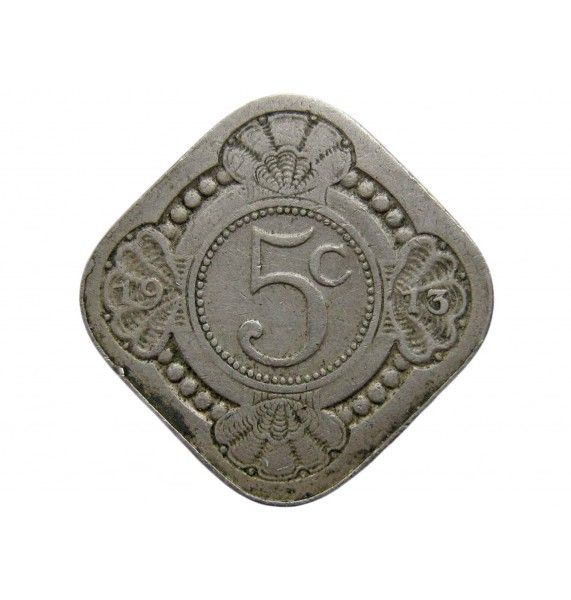 Нидерланды 5 центов 1913 г.