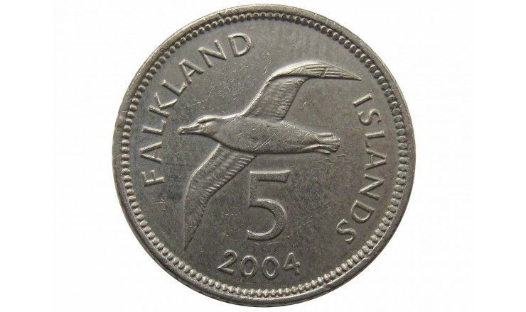 Фолклендские острова 5 пенсов 2004 г.