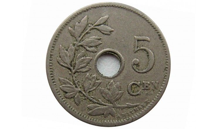 Бельгия 5 сантимов 1910 г. (Belgie)
