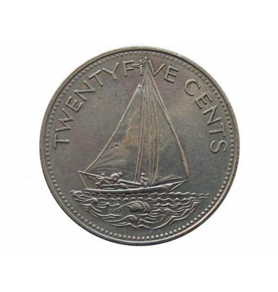 Багамы 25 центов 1991 г.