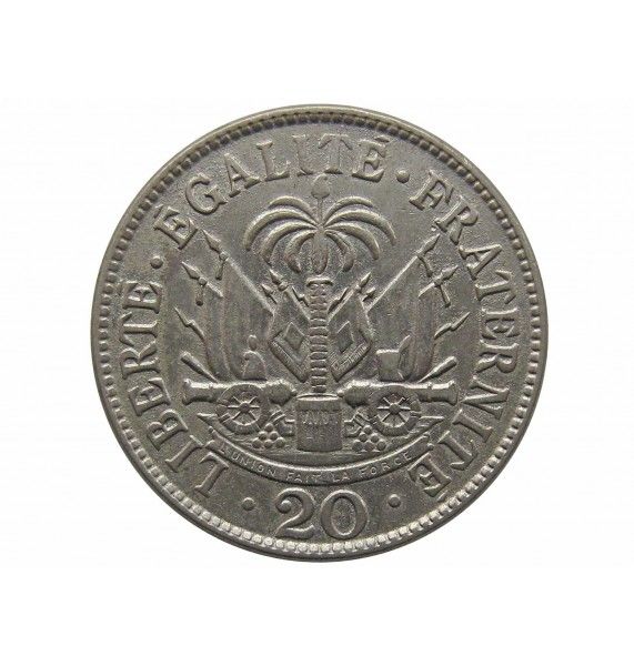Гаити 20 сантимов 1907 г.