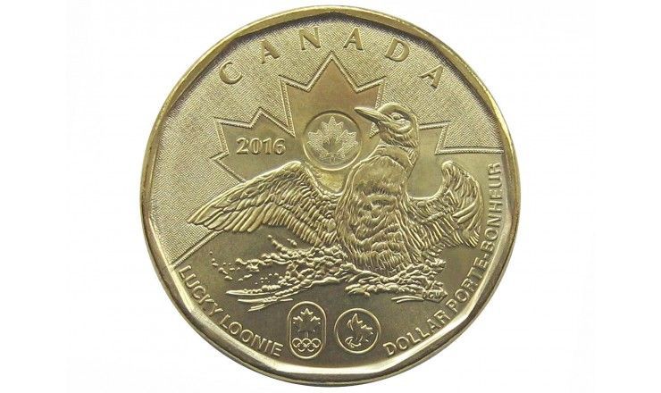 Канада 1 доллар 2016 г. (Олимпийские Игры в Рио-де-Жанейро)