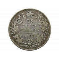 Канада 25 центов 1935 г.