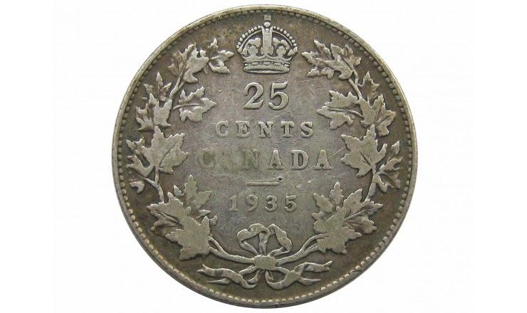 Канада 25 центов 1935 г.