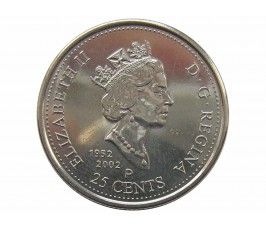 Канада 25 центов 2002 г. (День Канады)