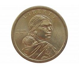 США 1 доллар 2014 г. (Помощь индейцев экспедиции Льюиса и Кларка)