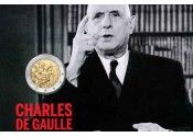 Генерал Де Голль на новой монете Франции.