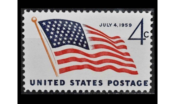 США 1959 г. "Новый американский флаг" 
