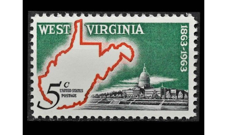 США 1963 г. "100 лет штату Западная Вирджиния" 