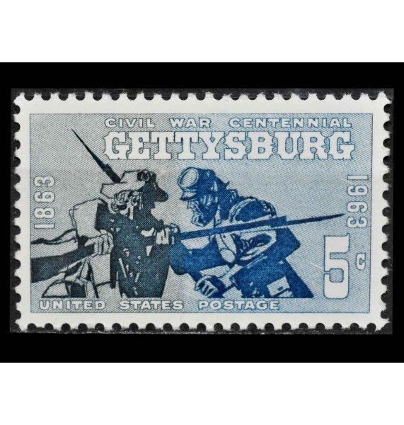 США 1963 г. "Столетие Гражданской войны: Битва при Геттисберге" 