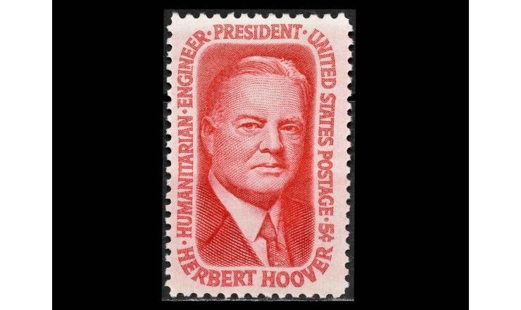 США 1965 г. "Герберт Кларк Гувер, президент"