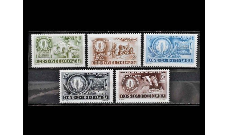 Колумбия 1957 г. "25 лет Сельскохозяйственному кредитному банку"