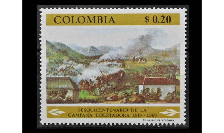 Колумбия 1969 г. "150 лет освободительной войне против Испании"
