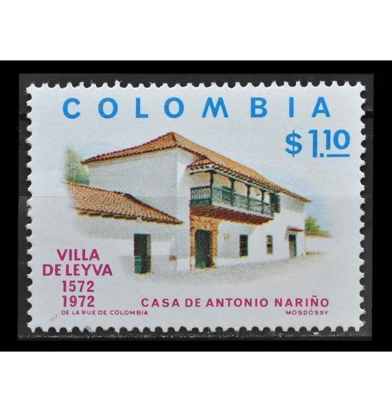 Колумбия 1972 г. "400 лет со дня основания Вилья-де-Лейва"