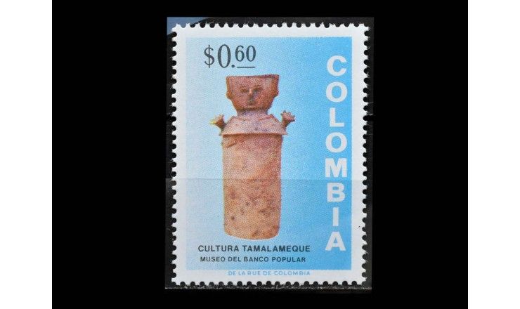 Колумбия 1973 г. "Доколумбовая керамика"
