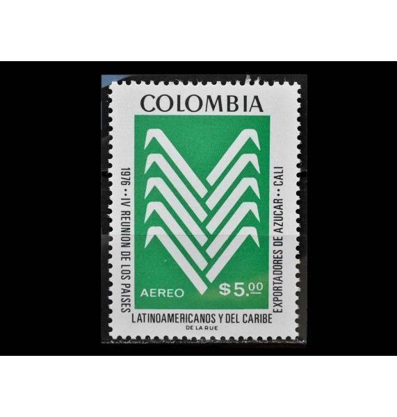 Колумбия 1976 г. "Эмблема Национальной ассоциации производителей сахара"