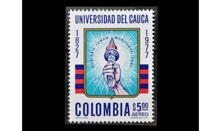 Колумбия 1977 г. "150 лет Университету Каука: Эмблема "