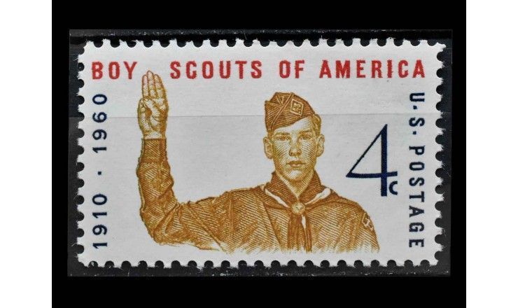 США 1960 г. "50 лет американскому движению бойскаутов" 