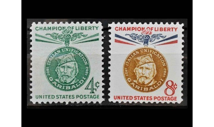 США 1960 г. "Борцы за свободу: Джузеппе Гарибальди"