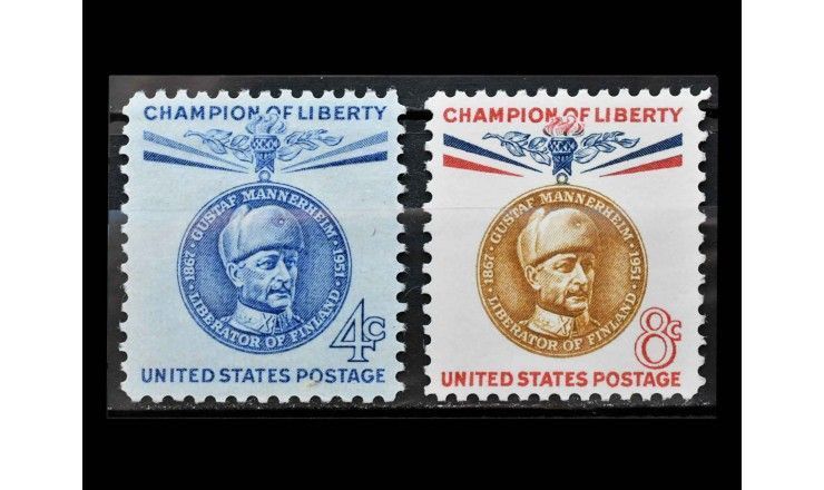США 1960 г. "Борцы за свободу: Густав Маннергейм"