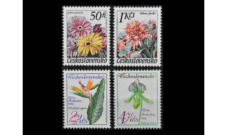 Чехословакия 1980 г. "Выставки цветов в Оломуце и Братиславе"