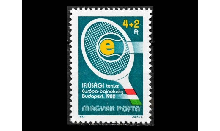 Венгрия 1982 г. "Чемпионат Европы по теннису среди юниоров, Будапешт"