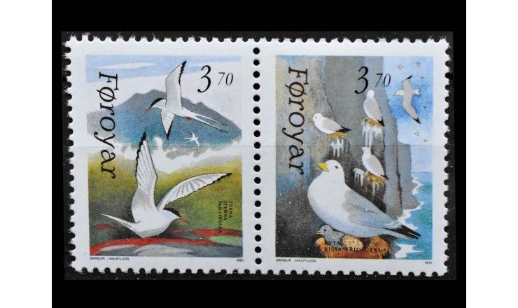 Фарерские острова 1991 г. "Морские птицы"