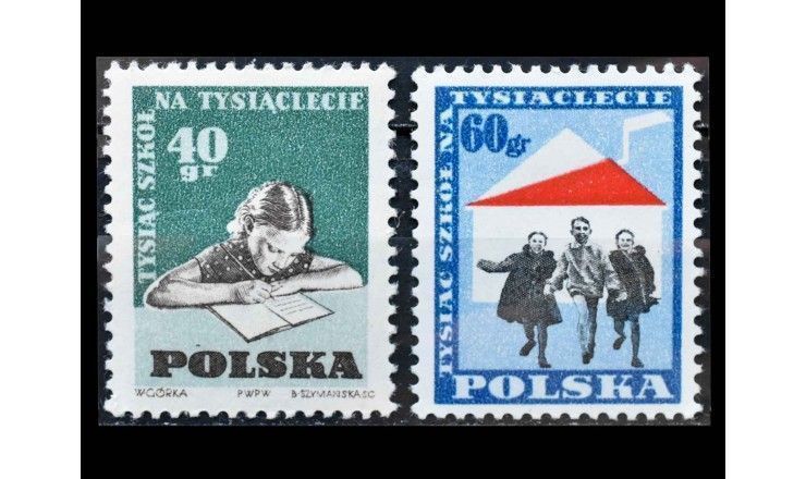 Польша 1959 г. "1000 школ к тысячелетию Польши"