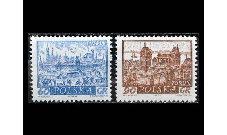 Польша 1961 г. "Исторические города"  