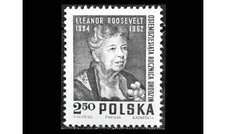 Польша 1964 г. "Элеонора Рузвельт"
