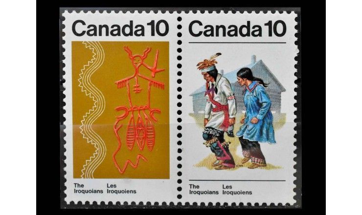 Канада 1976 г. "Индейцы: Ремесла и быт ирокезов"