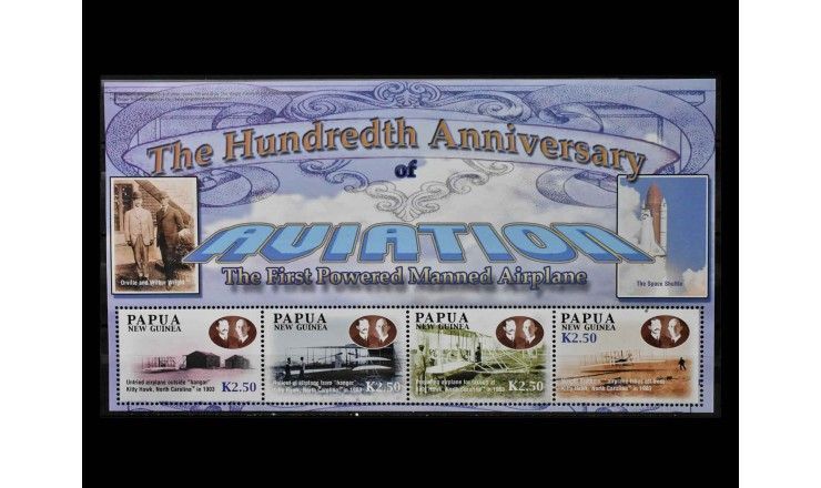 Папуа-Новая Гвинея 2003 г. "100 лет первого полета братьев Райт"