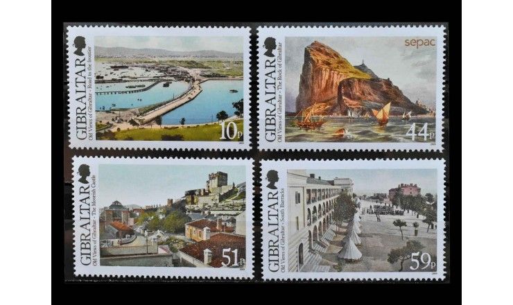 Гибралтар 2009 г. "Старинные виды Гибралтара"
