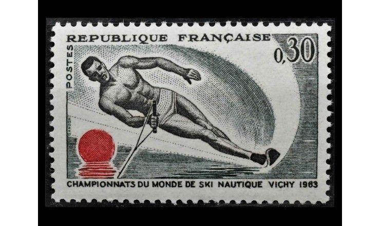 Франция 1963 г. "Чемпионат мира по водным лыжам" 
